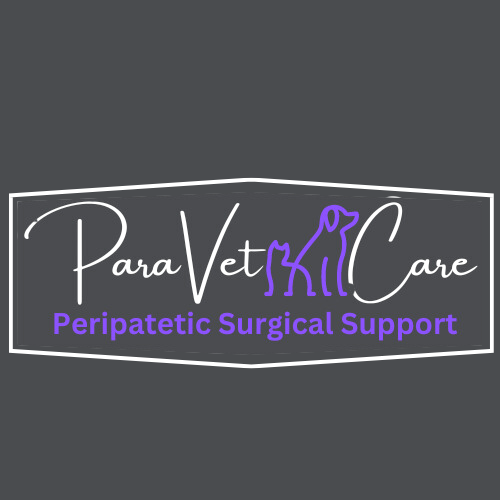 ParaVet Care logo peripatetic surgical support grey purple